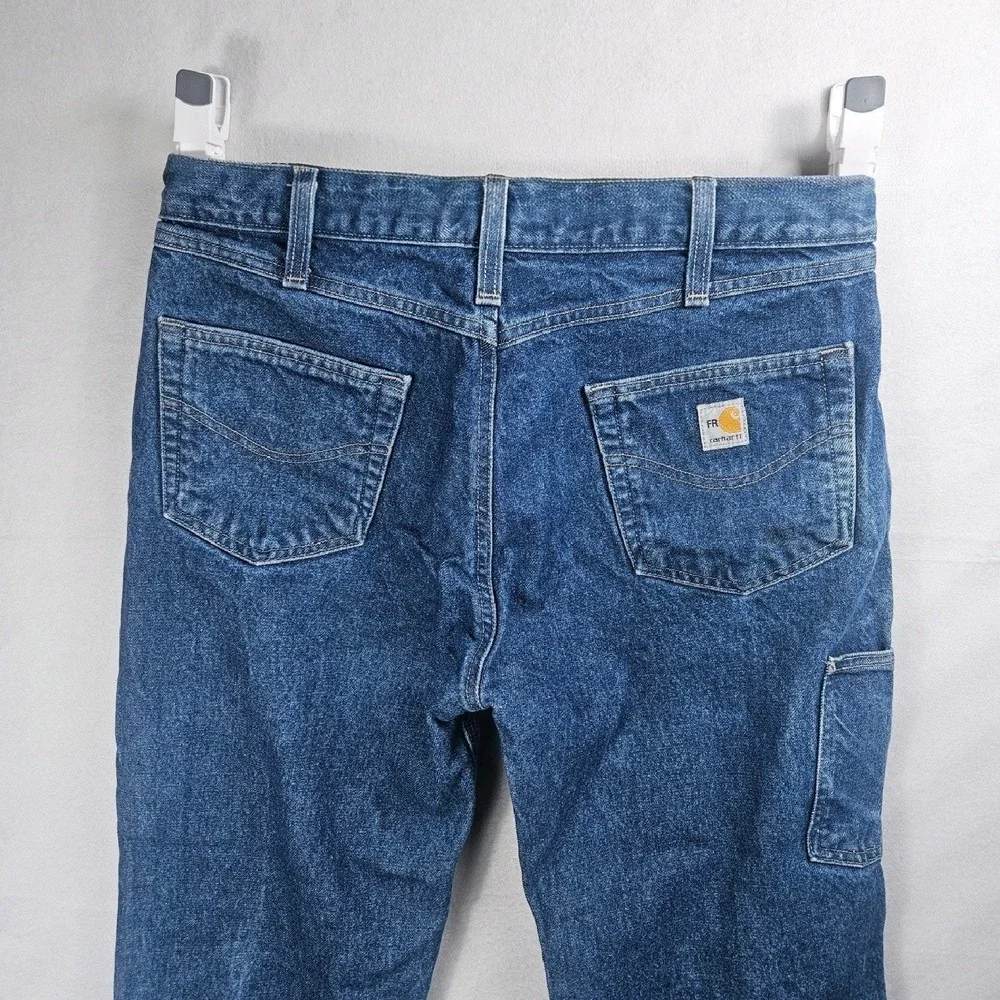 🔥 Carhartt FR Double Front Dungaree Jeans 🔥 - Picture 7 of 16